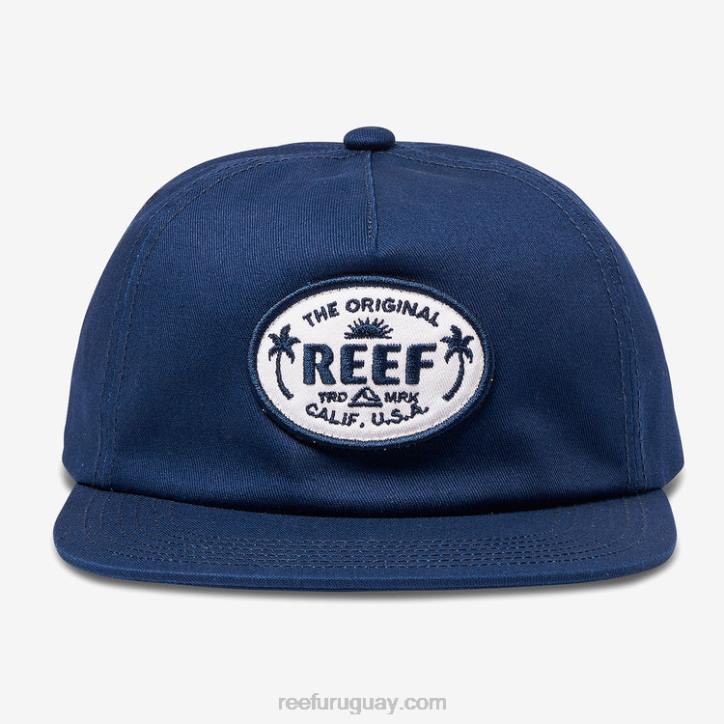 insignias azules R2BV780 gorra sin estructura gaviota strapback Reef hombres