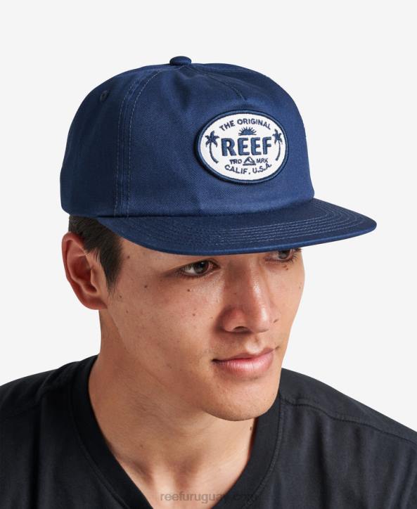 insignias azules R2BV780 gorra sin estructura gaviota strapback Reef hombres