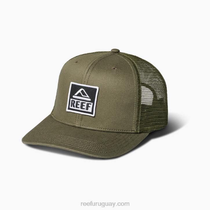 noche de oliva R2BV758 gorra de camionero snapback townsend Reef hombres