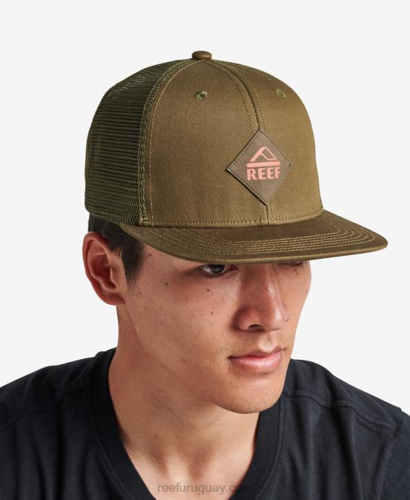 oliva oscuro R2BV760 gorra de camionero madre snapback Reef hombres