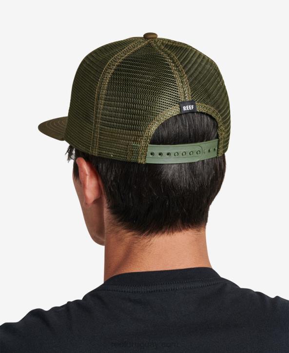 oliva oscuro R2BV760 gorra de camionero madre snapback Reef hombres