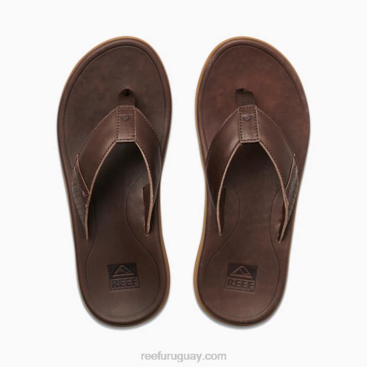 marron oscuro R2BV365 cuero santa ana Reef hombres
