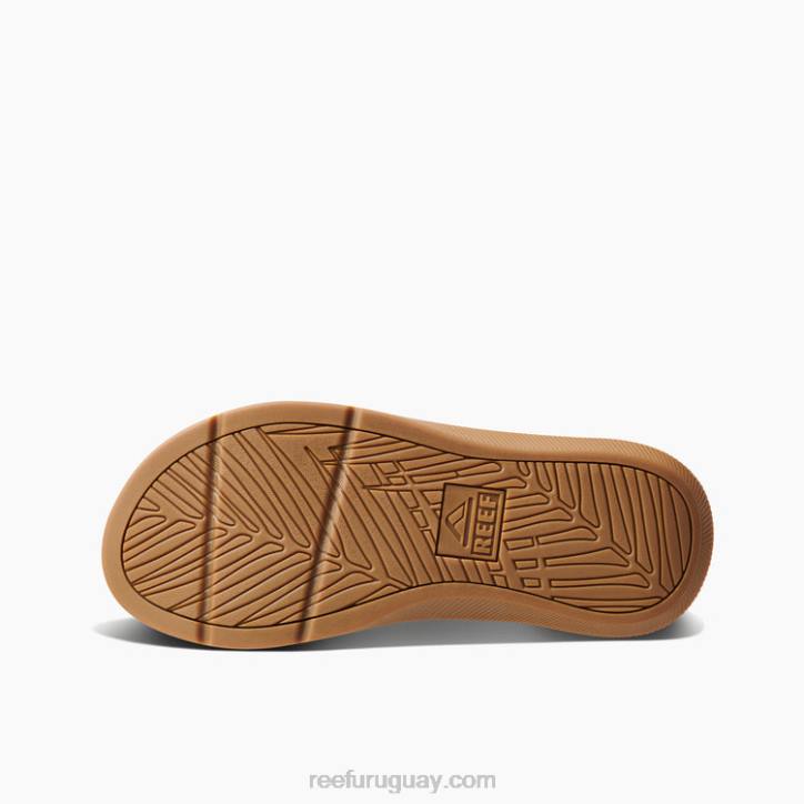marron oscuro R2BV365 cuero santa ana Reef hombres