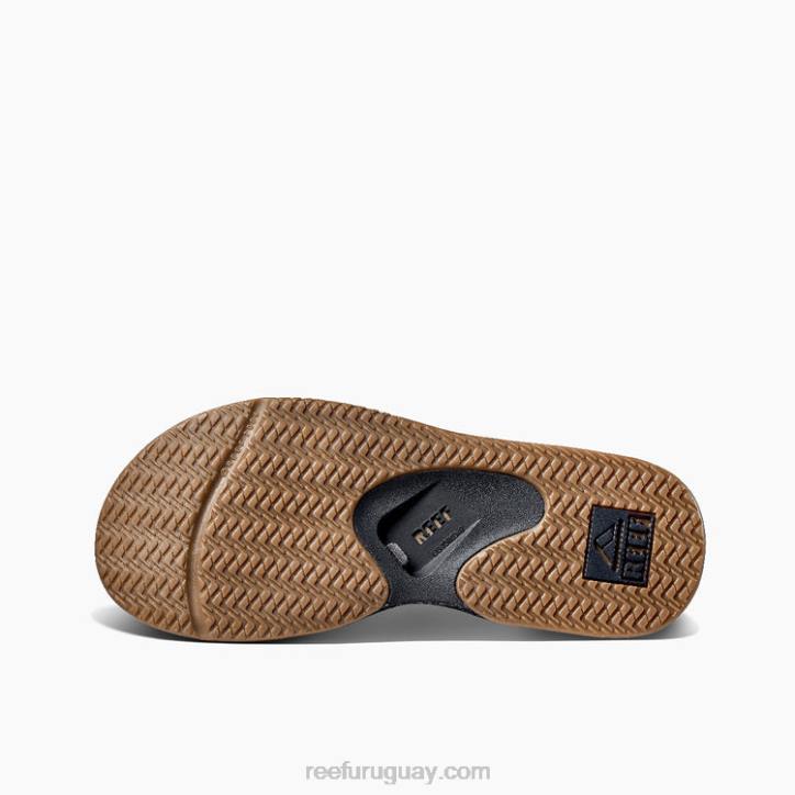 marrón oscuro R2BV379 abanico de cuero baja Reef hombres