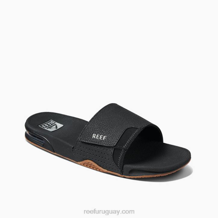 negro/plata R2BV332 tobogán de abanico Reef hombres