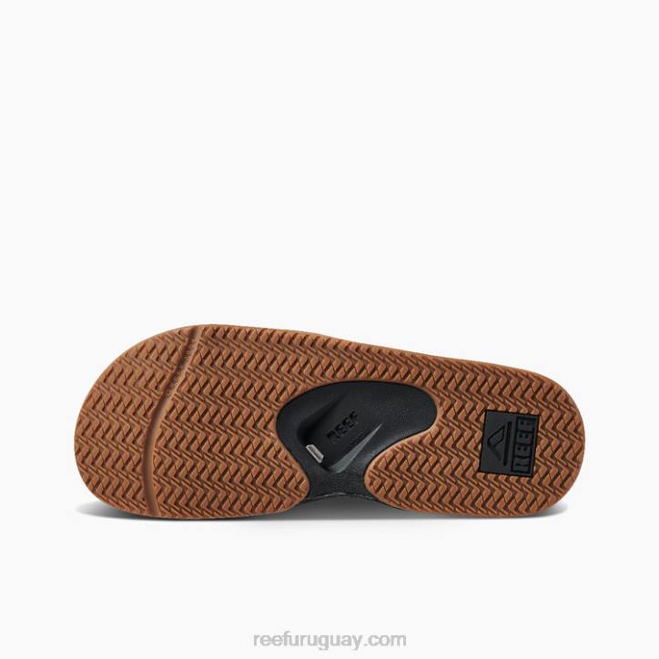 negro/plata R2BV332 tobogán de abanico Reef hombres