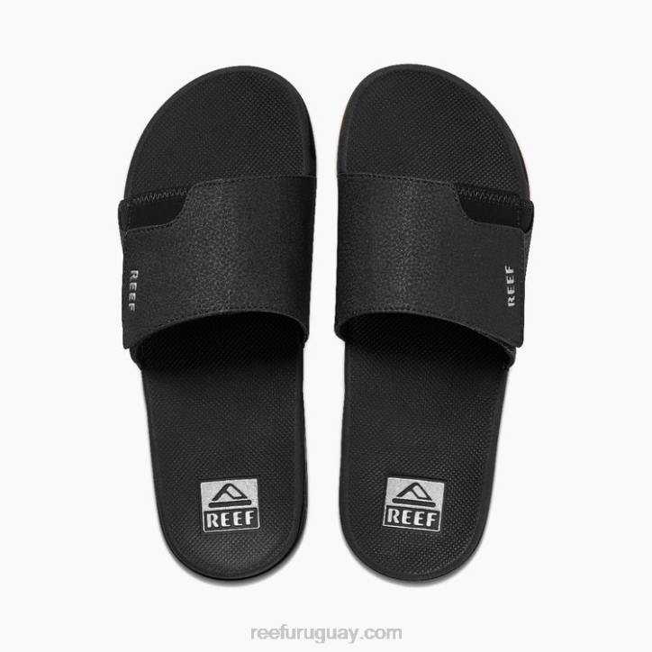 negro/plata R2BV332 tobogán de abanico Reef hombres
