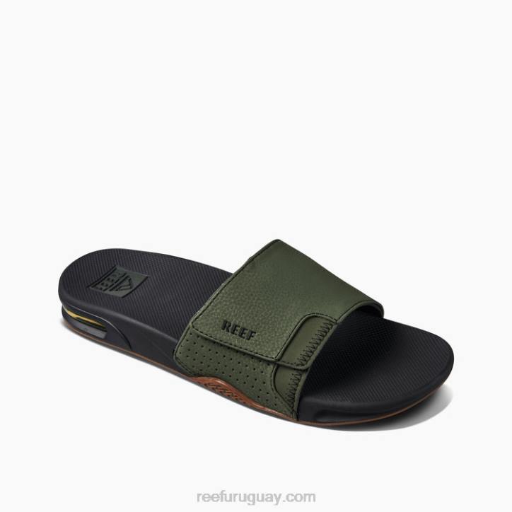 oliva oscuro R2BV355 tobogán de abanico Reef hombres