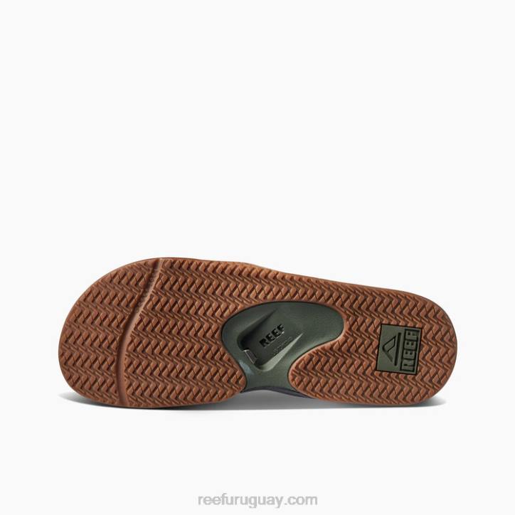 oliva oscuro R2BV355 tobogán de abanico Reef hombres