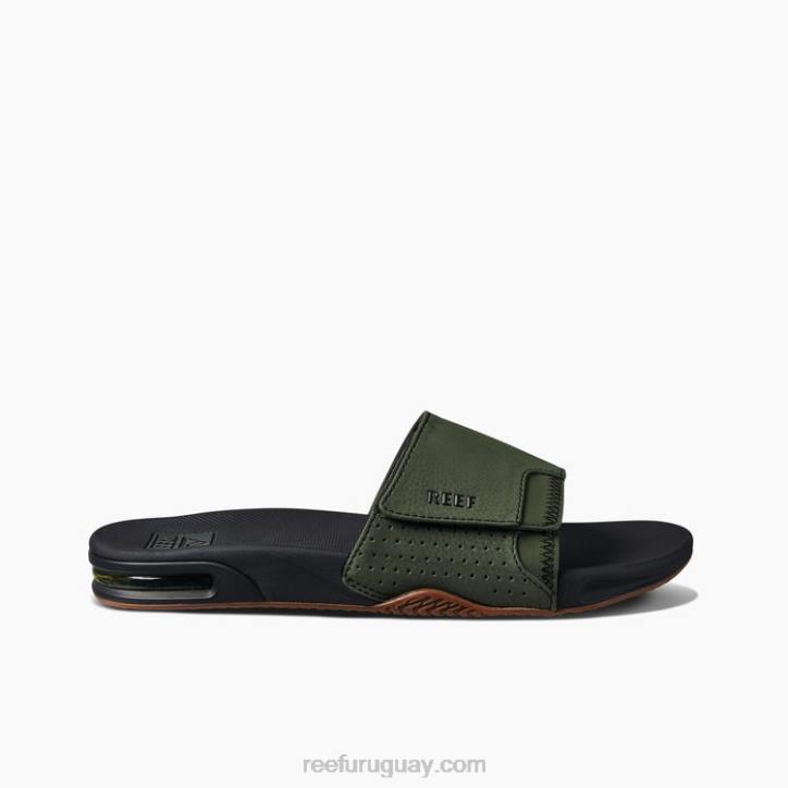 oliva oscuro R2BV355 tobogán de abanico Reef hombres