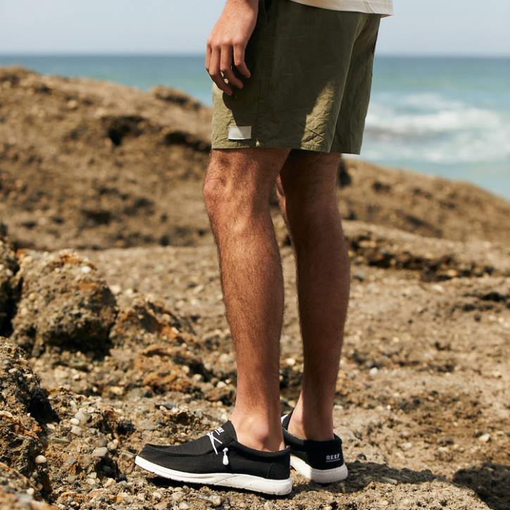 blanco negro R2BV487 cojín costa textil Reef hombres