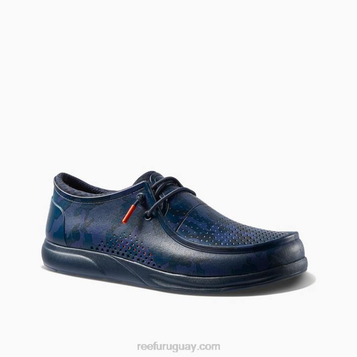 camuflaje azul marino R2BV527 impresiones de la costa del agua Reef hombres