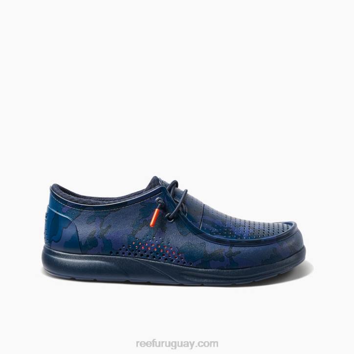camuflaje azul marino R2BV527 impresiones de la costa del agua Reef hombres