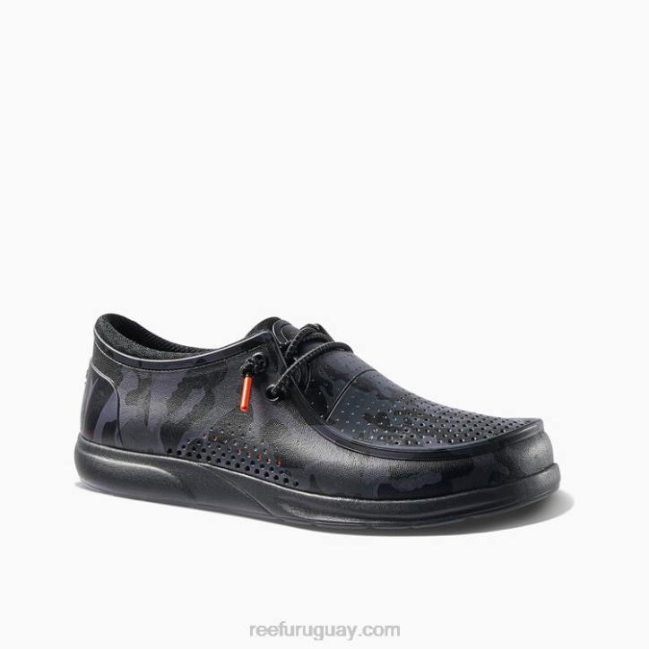 camuflaje negro R2BV526 impresiones de la costa del agua Reef hombres
