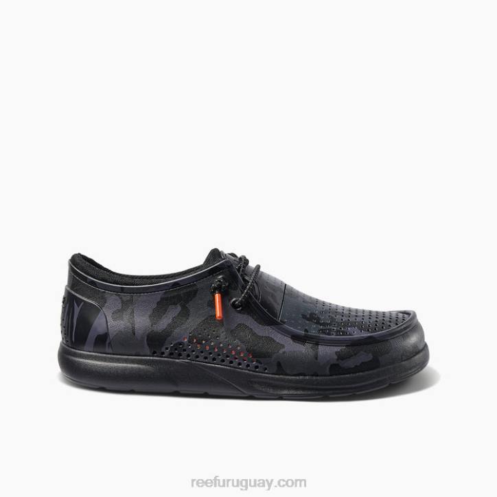camuflaje negro R2BV526 impresiones de la costa del agua Reef hombres