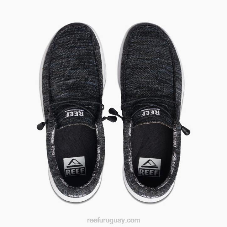 negro/gris/blanco R2BV492 Cojín costa malla Reef hombres