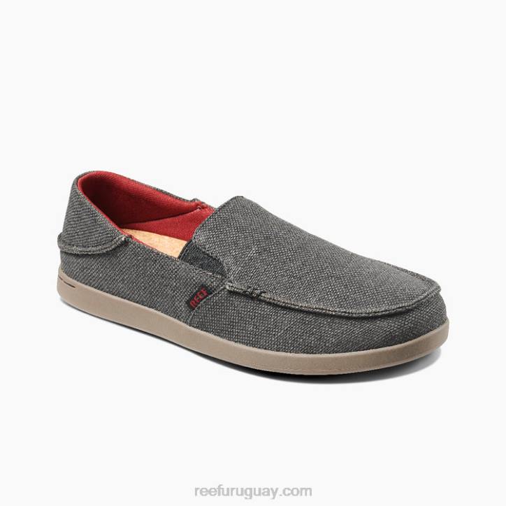 negro/rojo/gris R2BV513 cojín matey Reef hombres