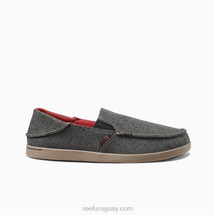 negro/rojo/gris R2BV513 cojín matey Reef hombres