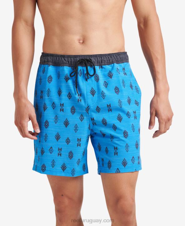 azul francés R2BV703 billy volley corto 17" Reef hombres