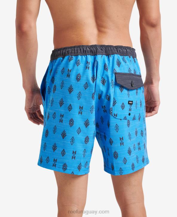 azul francés R2BV703 billy volley corto 17" Reef hombres