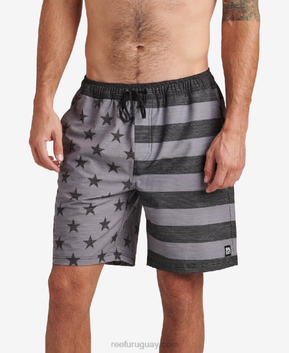caviar R2BV684 shorts de baño hancock 18" Reef hombres