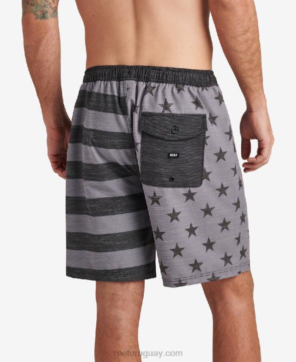 caviar R2BV684 shorts de baño hancock 18" Reef hombres