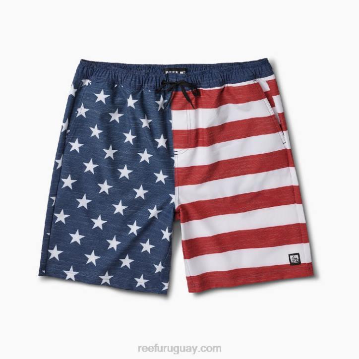 insignia azul R2BV680 shorts de baño hancock 18" Reef hombres