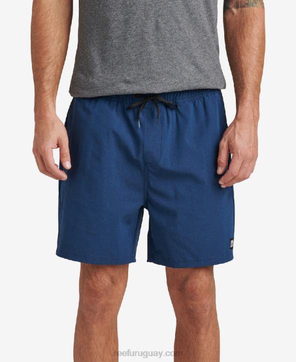 insignias azules R2BV669 shorts de paseo con cintura elástica de 17" Reef hombres