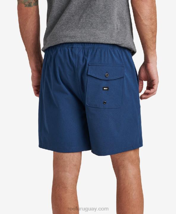 insignias azules R2BV669 shorts de paseo con cintura elástica de 17" Reef hombres