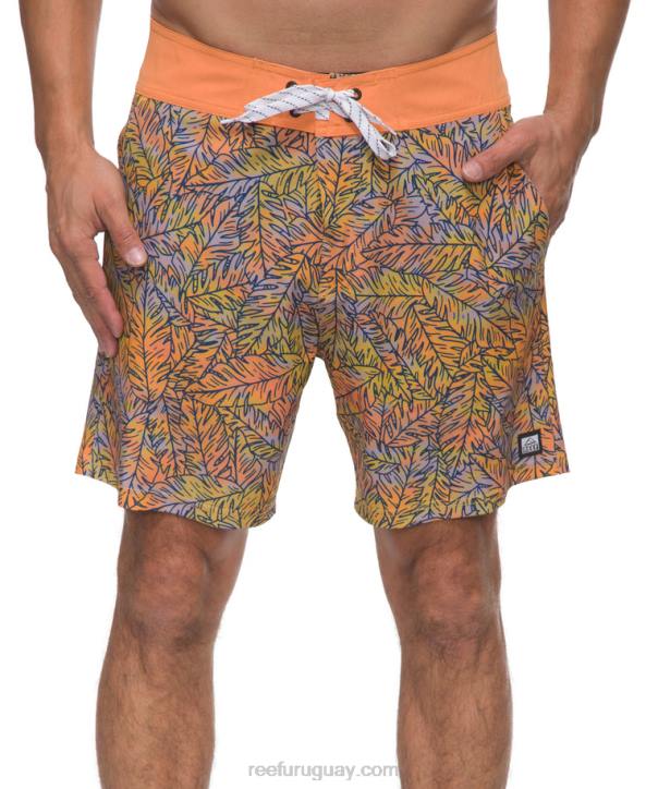 lila pastel R2BV694 shorts de playa worley 17" Reef hombres