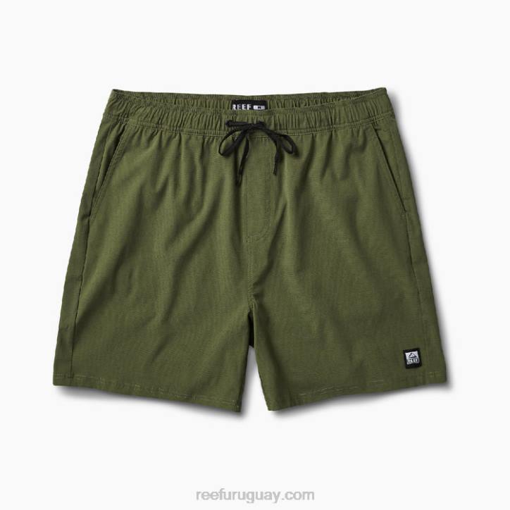 olivino R2BV714 shorts de paseo con cintura elástica de 17" Reef hombres