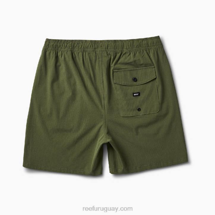 olivino R2BV714 shorts de paseo con cintura elástica de 17" Reef hombres
