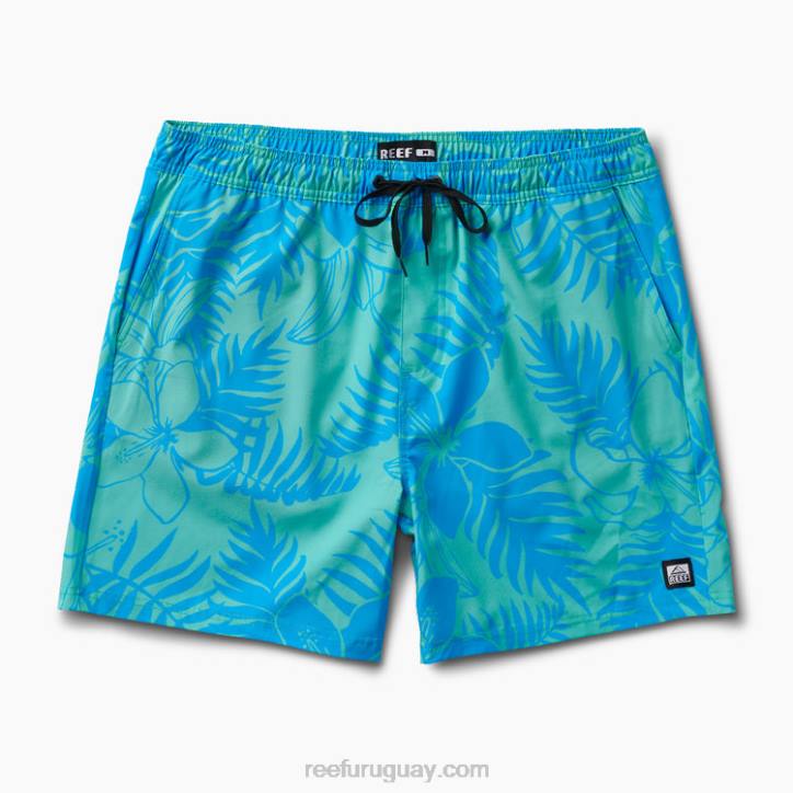 verde electrico R2BV717 tabla corta walton 19" Reef hombres
