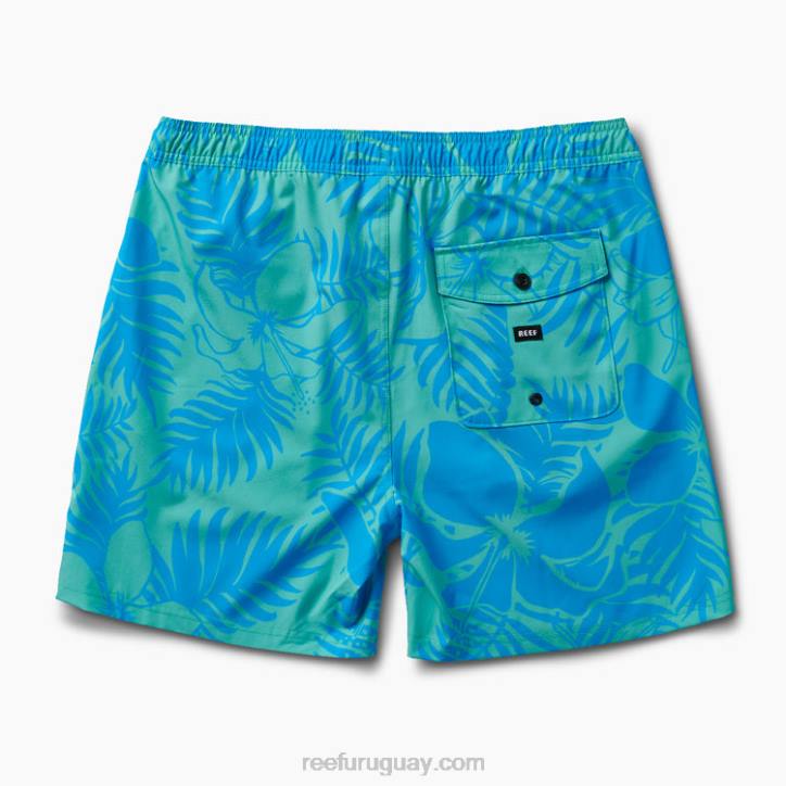 verde electrico R2BV717 tabla corta walton 19" Reef hombres