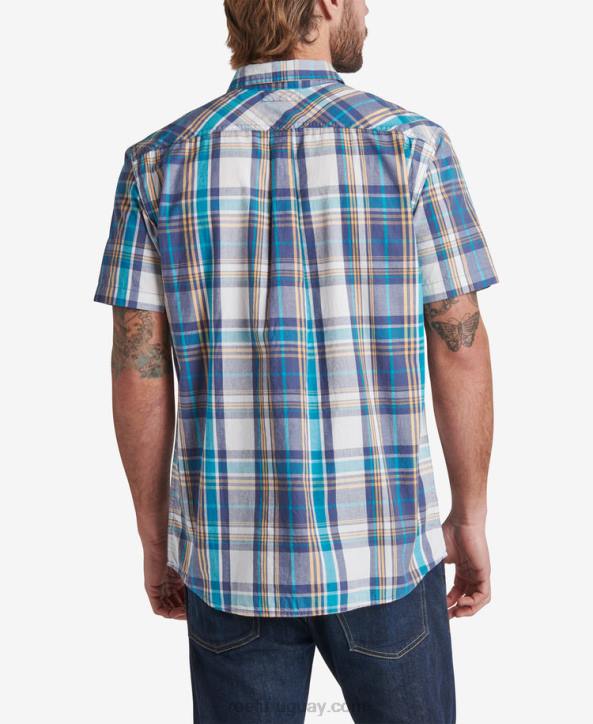 azul índigo R2BV648 camisa de manga corta pardy Reef hombres