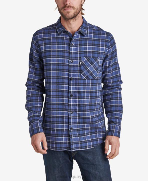 azul índigo R2BV650 camisa de franela de manga larga kosma Reef hombres