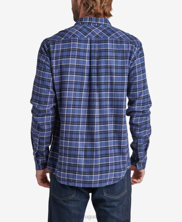 azul índigo R2BV650 camisa de franela de manga larga kosma Reef hombres