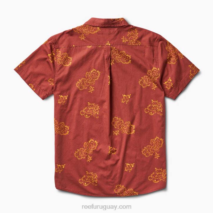 caoba R2BV642 forja camisa de manga corta Reef hombres