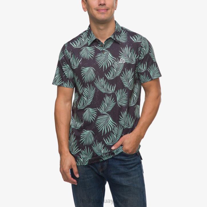 caviar R2BV655 polo de manga corta con volante Reef hombres