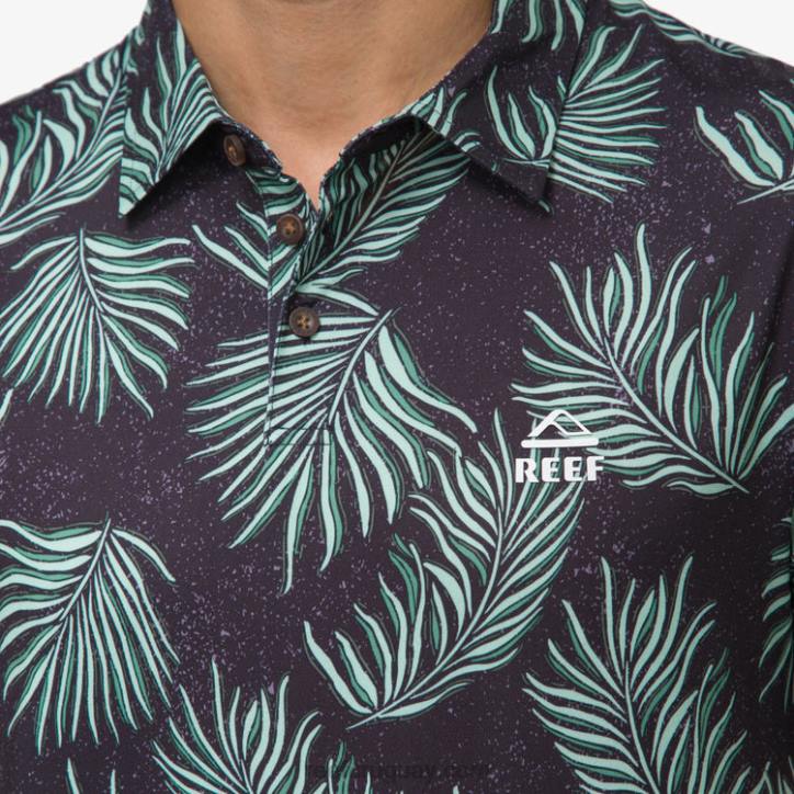 caviar R2BV655 polo de manga corta con volante Reef hombres