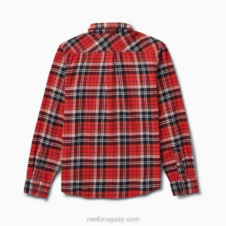 chile picante R2BV664 bisbee camisa tejida de franela Reef hombres