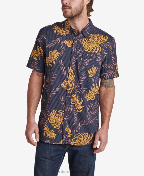 cielo nocturno R2BV635 camisa de manga corta col Reef hombres