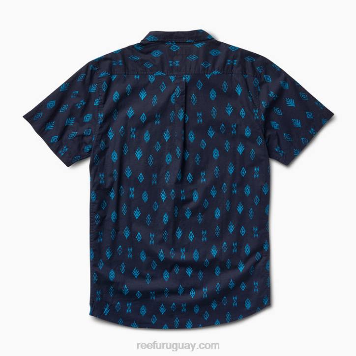 cielo nocturno R2BV649 camisa de manga corta travis Reef hombres