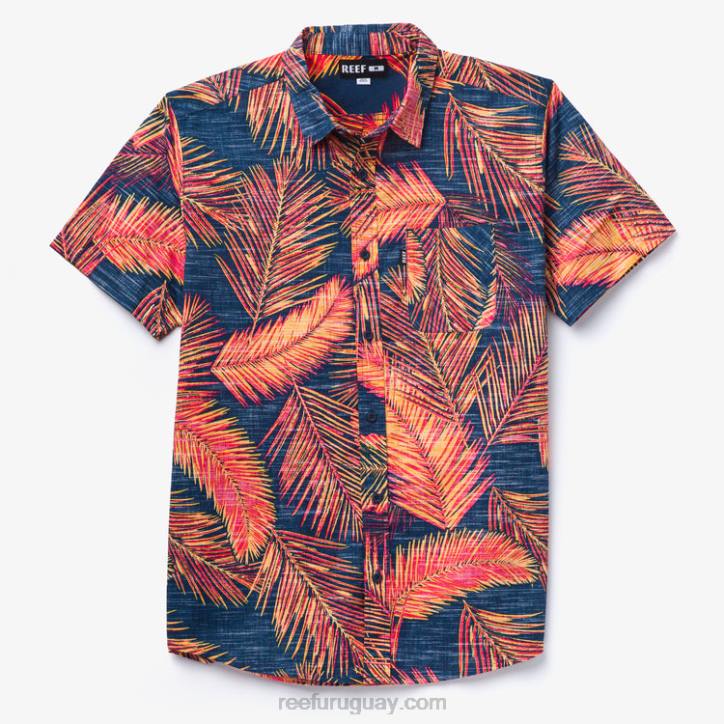 hibisco R2BV634 camisa de manga corta daintree Reef hombres