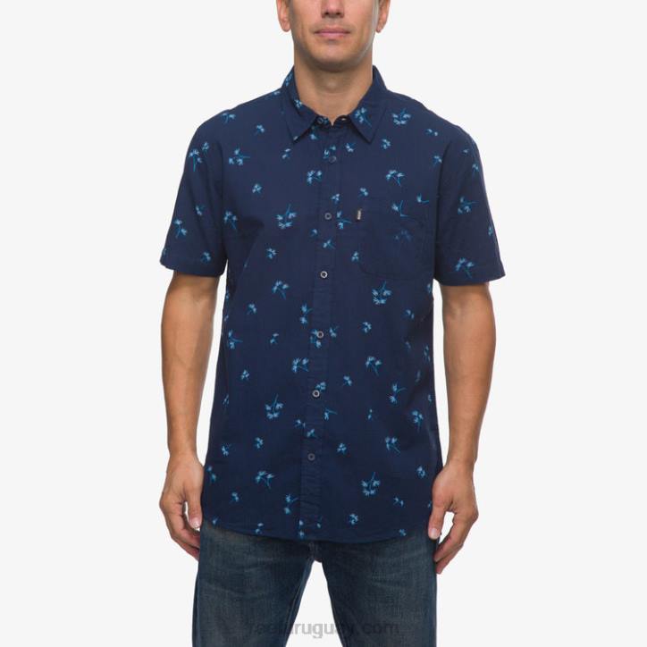 insignia azul R2BV644 camiseta corbin manga corta Reef hombres