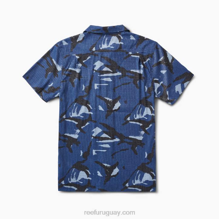 insignia azul R2BV663 camisa mecánica rhys Reef hombres