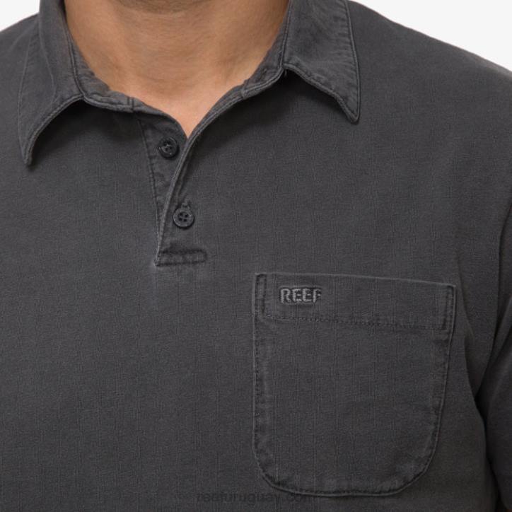 negro pirata R2BV641 polo de manga corta walker Reef hombres