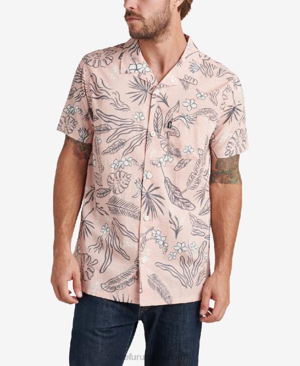 rosa sepia R2BV639 camisa de manga corta rockdale Reef hombres