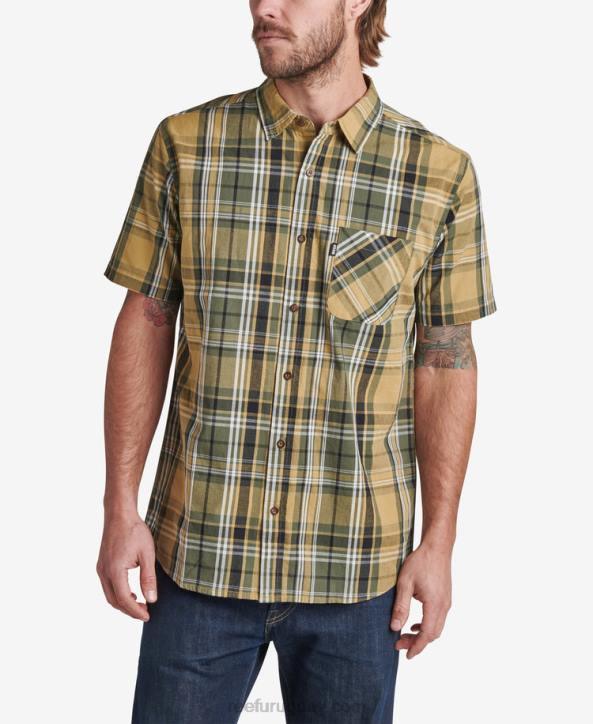 semillas de hinojo R2BV662 camisa tejida de manga corta pardy Reef hombres