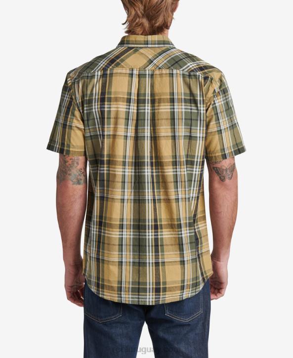 semillas de hinojo R2BV662 camisa tejida de manga corta pardy Reef hombres